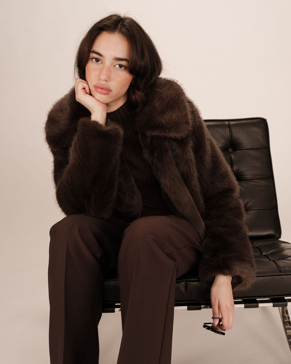 Chaqueta Shona chocolate
