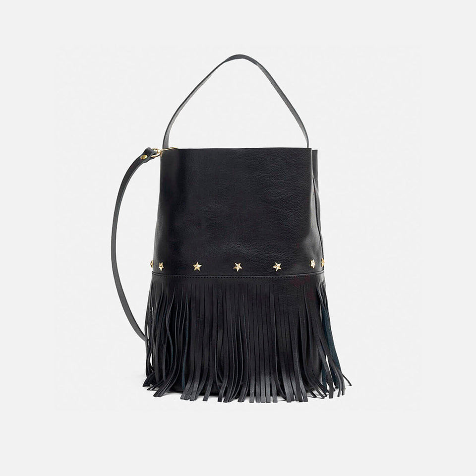 Bucket fringes negro