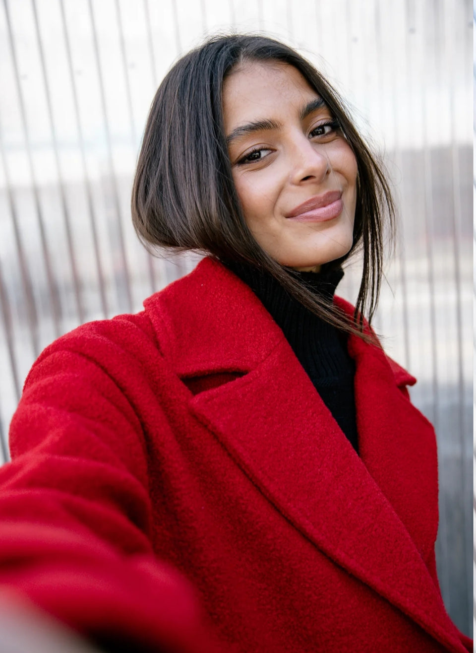Chaquetón rojo Vicky