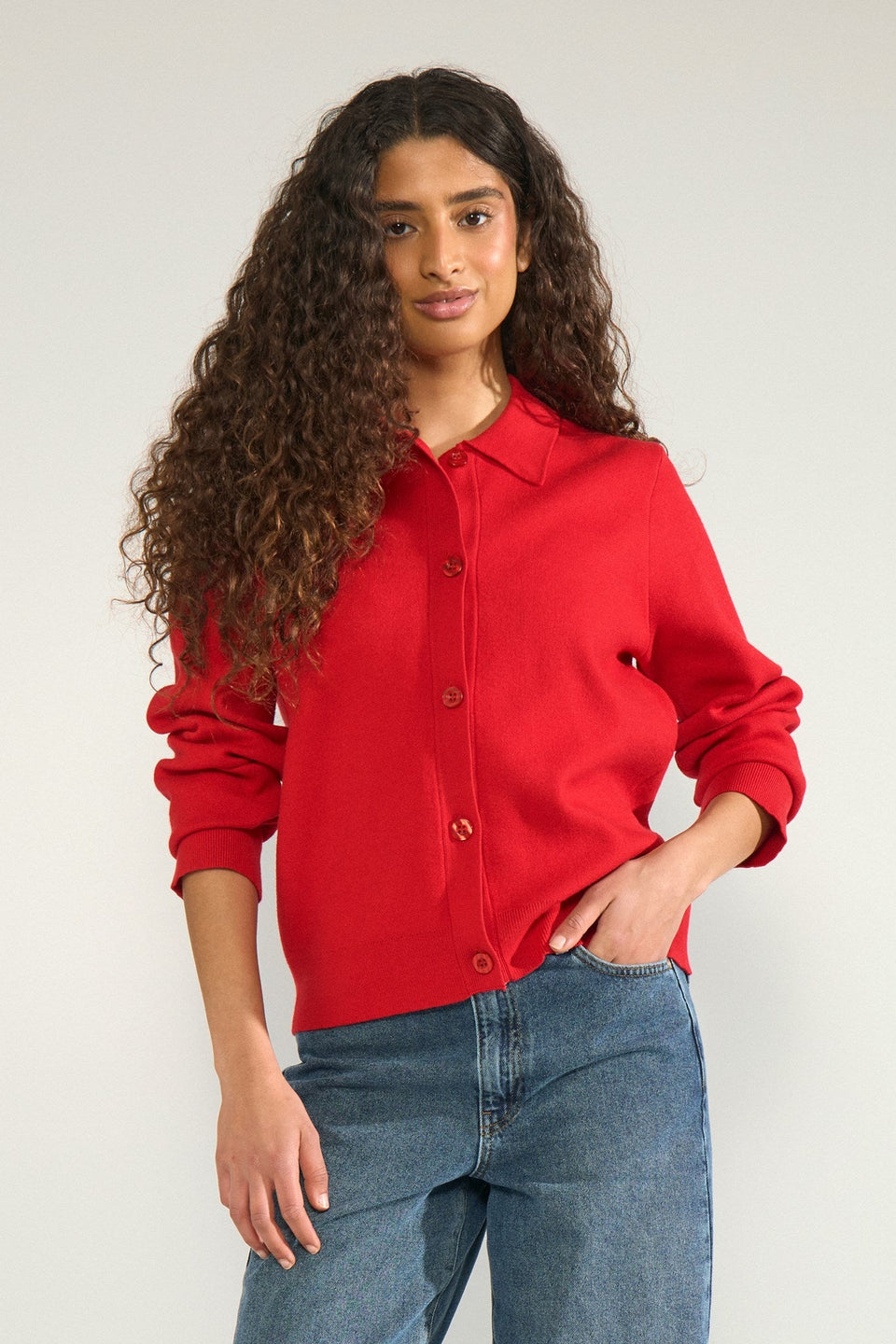 Cárdigan Numarta rojo
