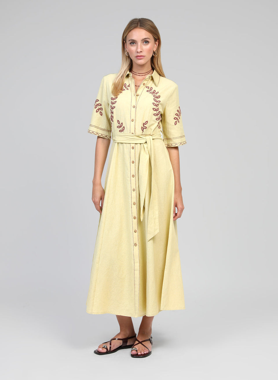 Vestido Osmina plátano