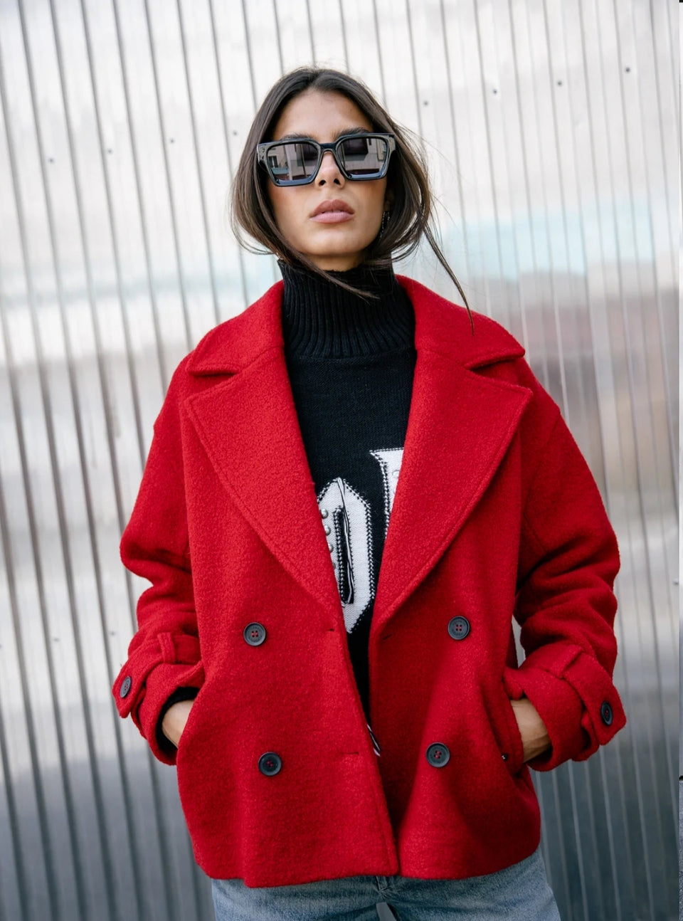 Chaquetón rojo Vicky