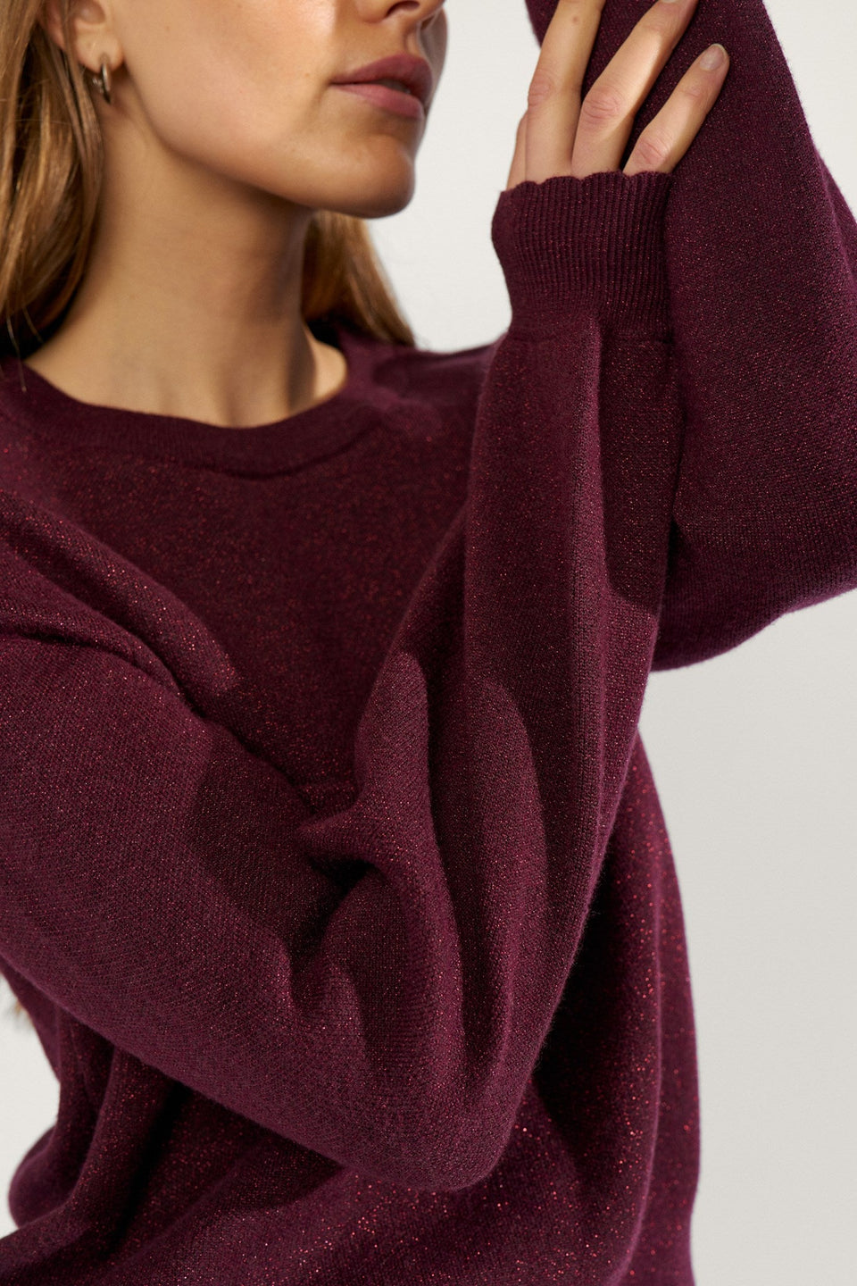 Sudadera Nubir granate