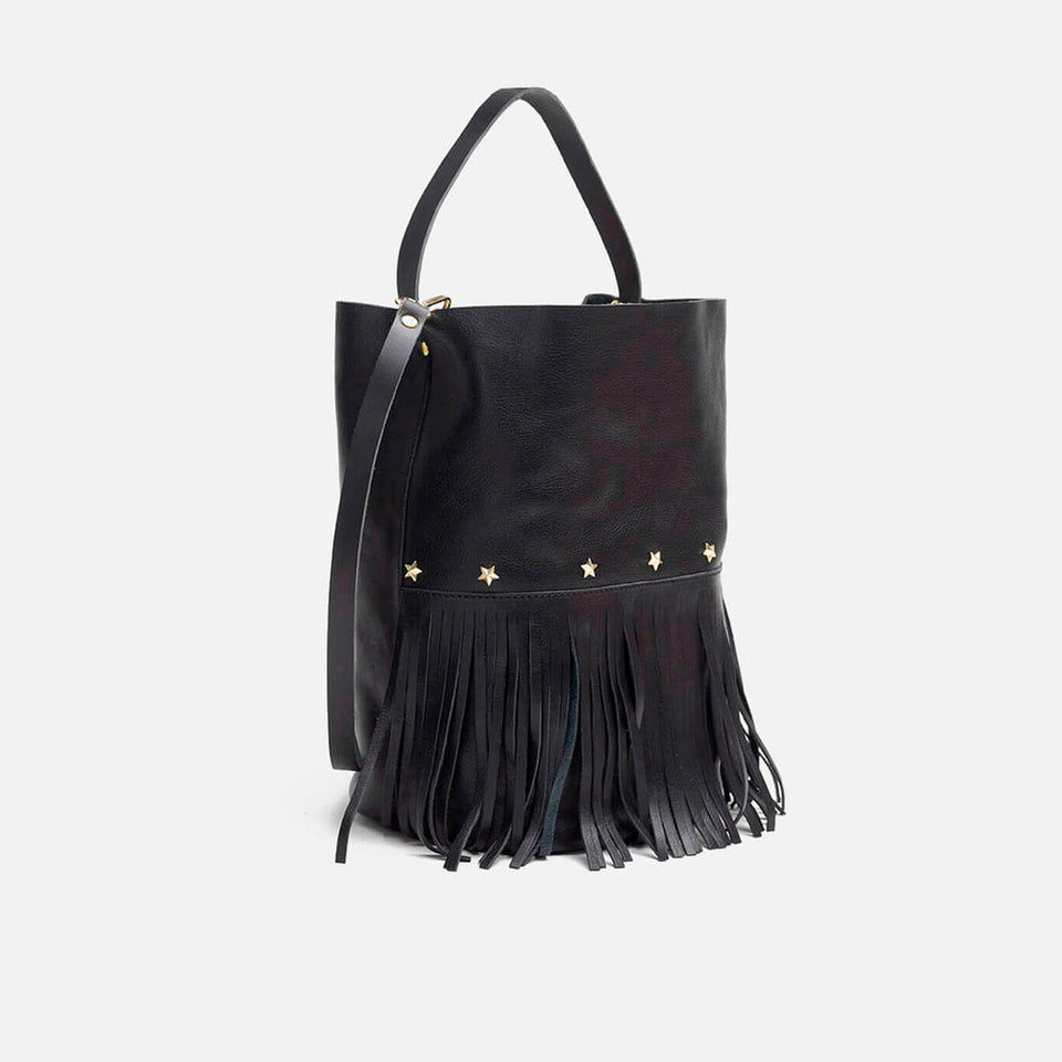 Bucket fringes negro