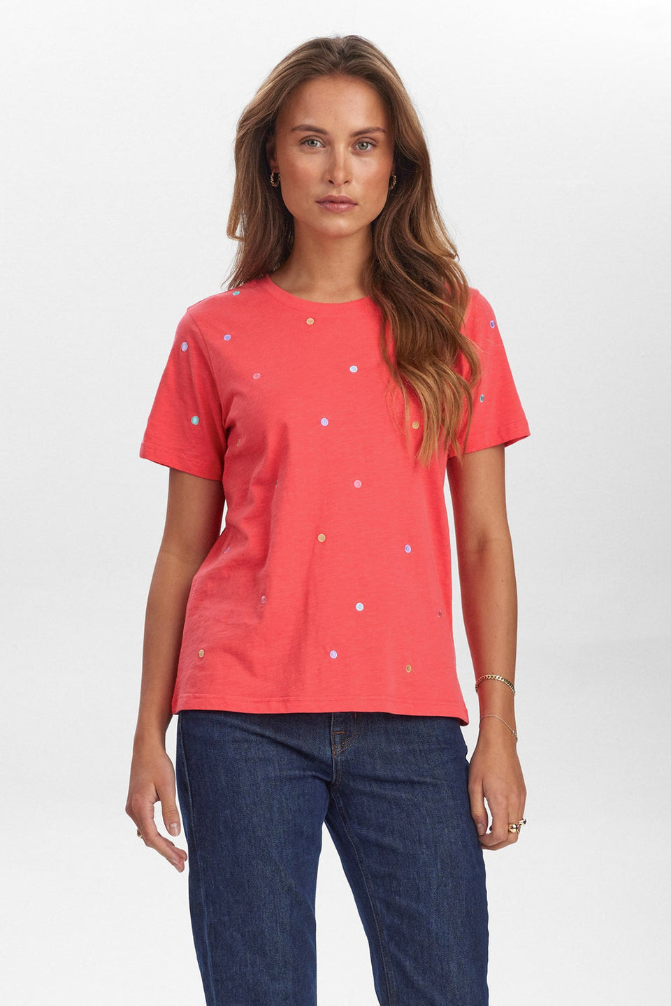 Camiseta Nusumi coral