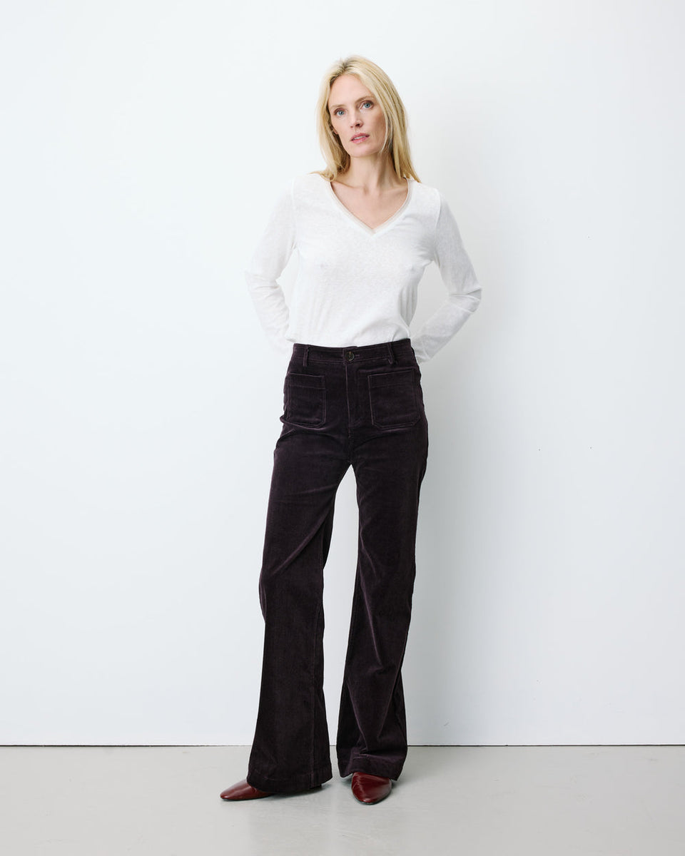 Pantalón Alban berenjena