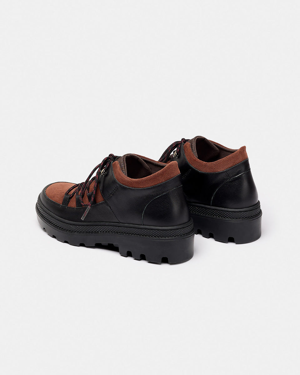 Bota Abra negra cuadros