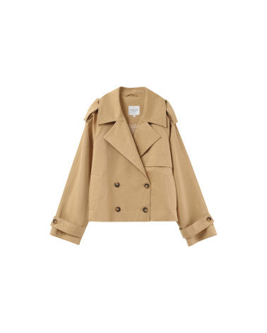 Trench corto camel