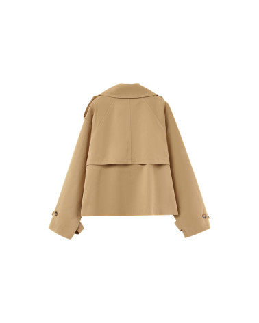 Trench corto camel